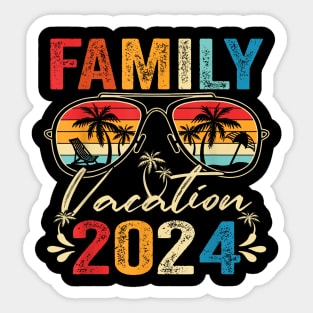 Family Vacation 2024 Beach Matching Summer Vacation 2024 Sticker